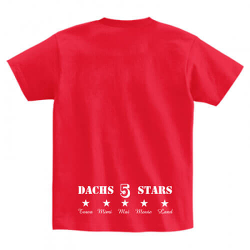 裾にプリントを入れてオリジナルTシャツを作成