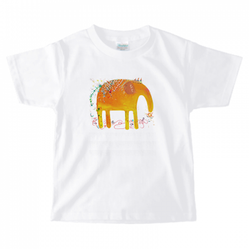 かわいいゾウのイラストで子供用のオリジナルTシャツを作成