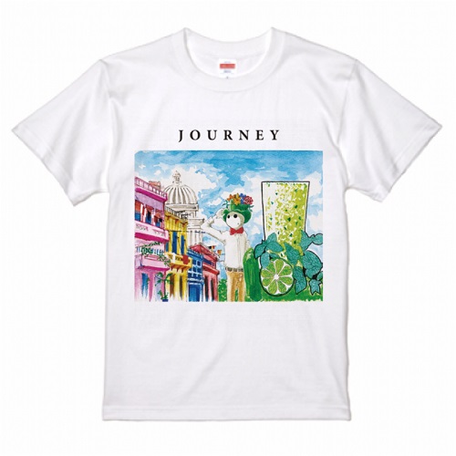 イラストデザインを鮮やかにプリントしたオリジナルTシャツ