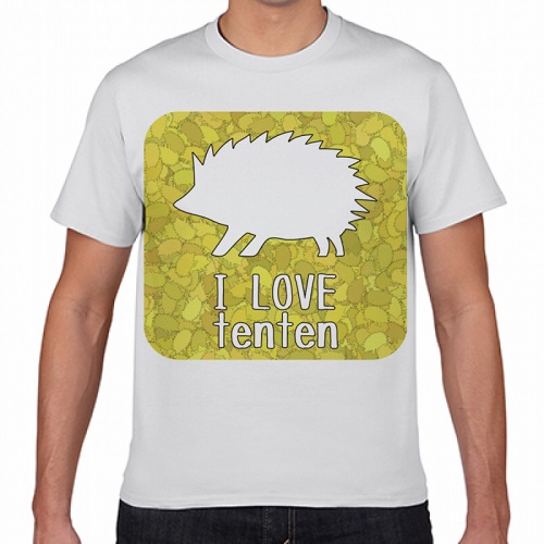 販売用に自作のイラストをプリントしたオリジナルTシャツ