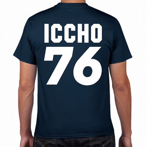 背番号入りのTシャツをシルクスクリーンプリントで作成