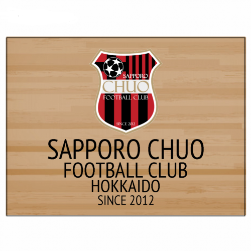 サッカークラブのロゴをプリントして玄関マットを作成