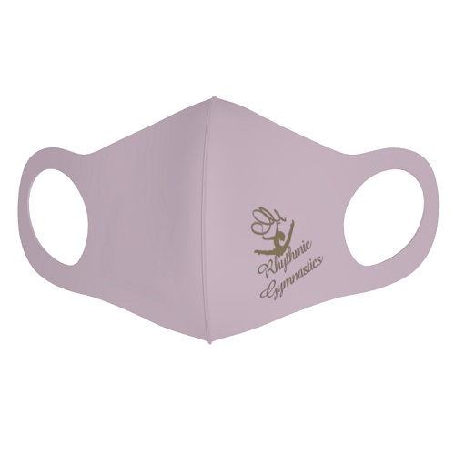 新体操のロゴをプリントしたオリジナルマスク