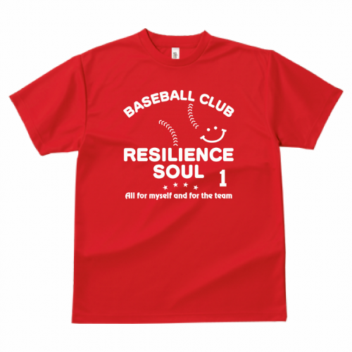 背番号入り野球チームのTシャツをオーダーメイドで作成