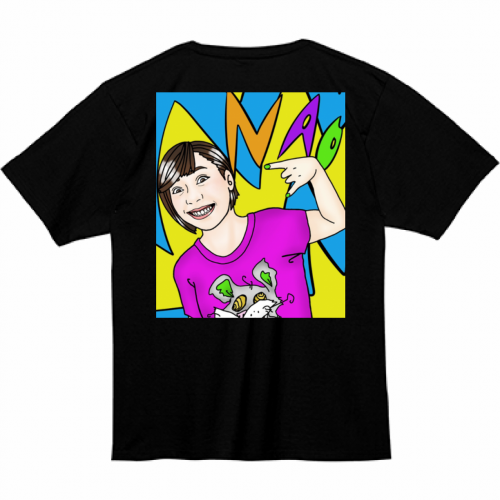 背中に大きくイラストをプリントしたオリジナルTシャツ
