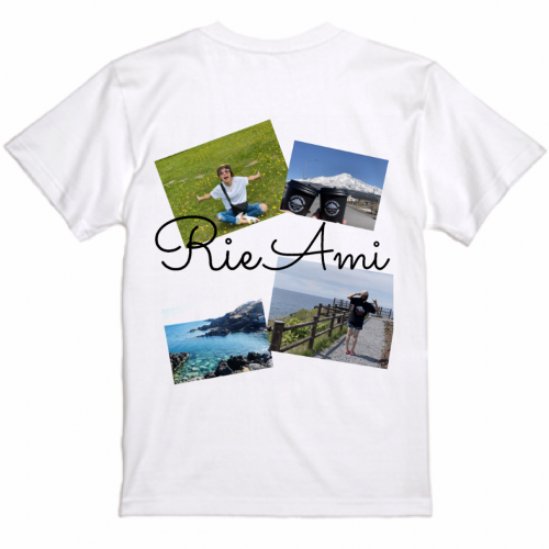 思い出の写真を鮮やかなカラーでプリントしたオリジナルTシャツ