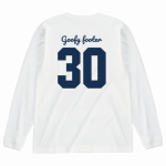 チーム名と背番号をプリントしたオリジナルの長袖Tシャツ
