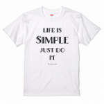 おしゃれな文字デザインをプリントした販売用のメッセージTシャツ