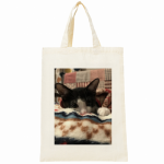 猫の写真をプリントしてオリジナルエコバッグを作成