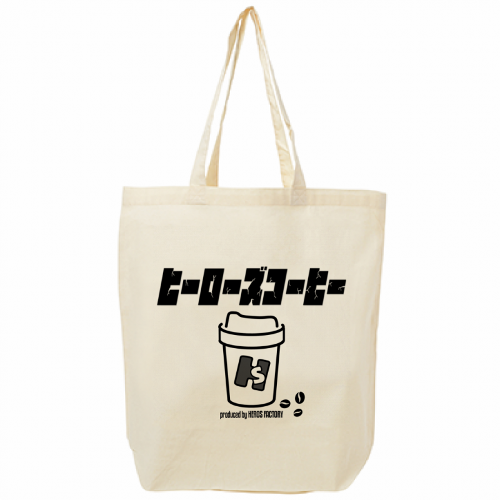 ショップのオリジナルロゴをプリントしたトートバッグ