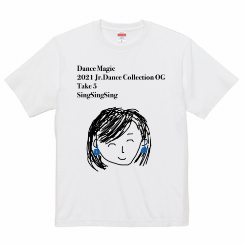 自作のイラストをプリントしたオリジナルTシャツ