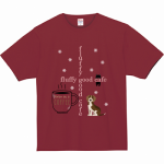 かわいいイラストをプリントしたカフェのオリジナルTシャツ