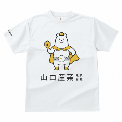 会社のキャラクターをプリントしたオリジナルTシャツ
