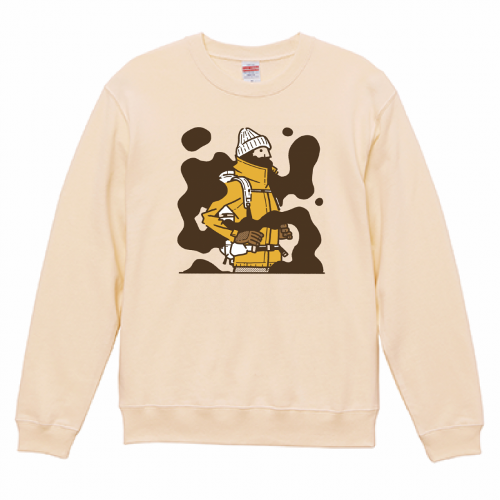 イラストデザインをプリントした販売用のオリジナルスウェット