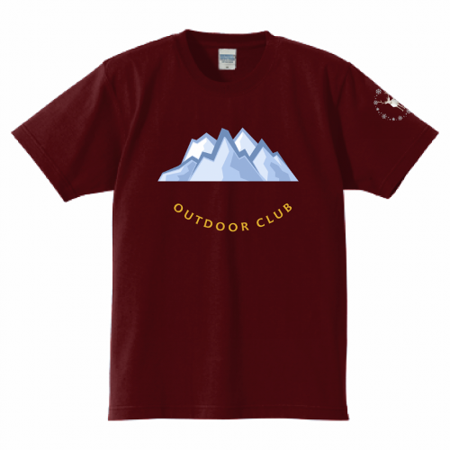 アウトドアクラブのオリジナルチームTシャツを作成！