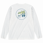 シンプルなイラストを背中にプリントしたオリジナル長袖Tシャツ