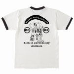 おしゃれなイラストをプリントした販売用のオリジナルTシャツ