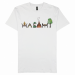 おしゃれなイラストロゴをプリントしたオリジナルTシャツ