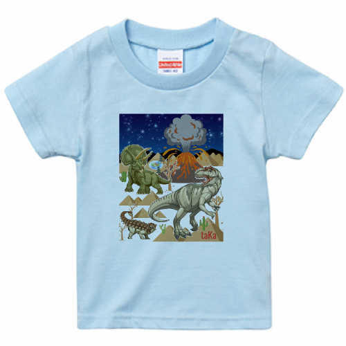 生地がほどよい厚さのTシャツでオリジナルのキッズTシャツを作成！
