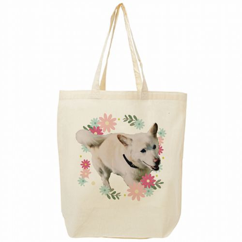 愛犬写真をデザインしてオリジナルエコバッグを作成！