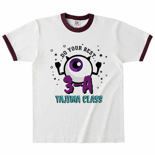 キャラのアレンジデザインが映えるクラスTシャツ
