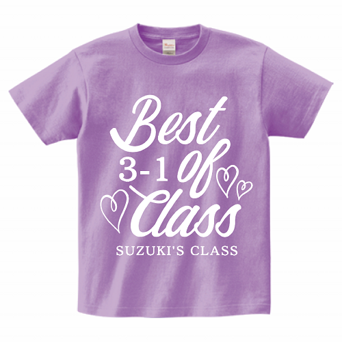 ロゴデザインがおしゃれなオリジナルのクラスTシャツ