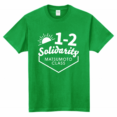 おしゃれなロゴデザインをプリントしてクラスTシャツを作成！