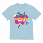 ペイントのデザインがおしゃれなオリジナルのクラスTシャツ