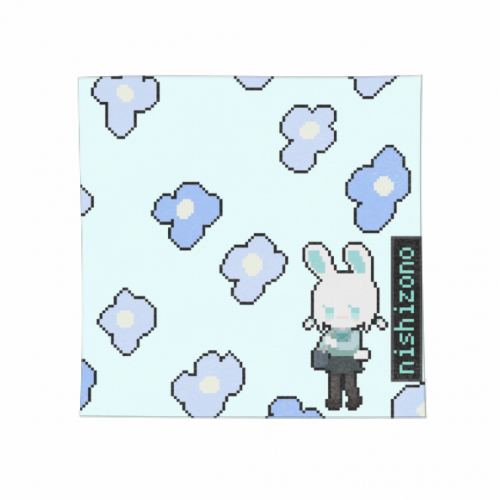 ドット絵のウサギのイラストが可愛い！オリジナルタオル