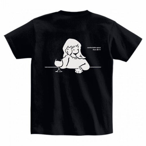 手描きのキャラクターをプリント！洋食居酒屋のスタッフTシャツ