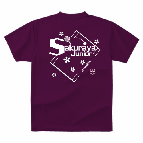 テニスクラブのチームTシャツ