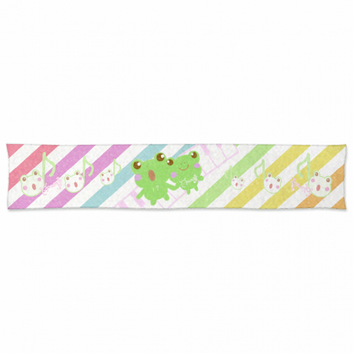 カエルのイラストが可愛い！オリジナルマフラータオル