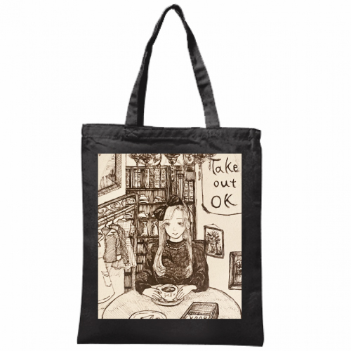 レトロなイラストがオシャレなオリジナルトートバッグ