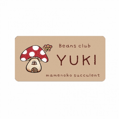 店名・ロゴをフルカラープリント！スタッフ用ネームプレート