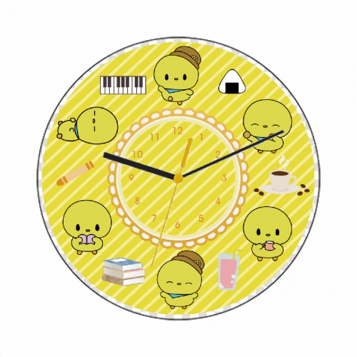 ひよこのキャラを文字盤にプリントしたオリジナル時計