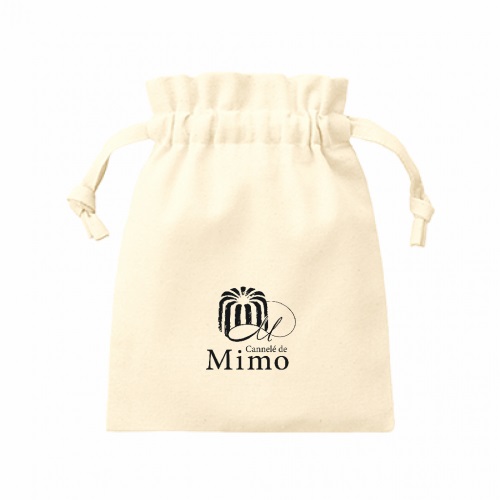 ロゴ入りで販促にぴったり！カヌレ専門店のオリジナル巾着