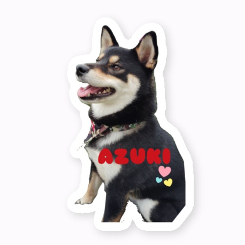 名前入り！愛犬のオリジナルステッカー
