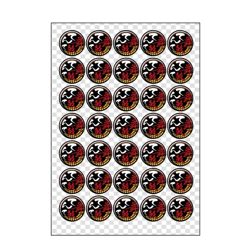 ロゴをプリント！よさこいチームのオリジナルシール