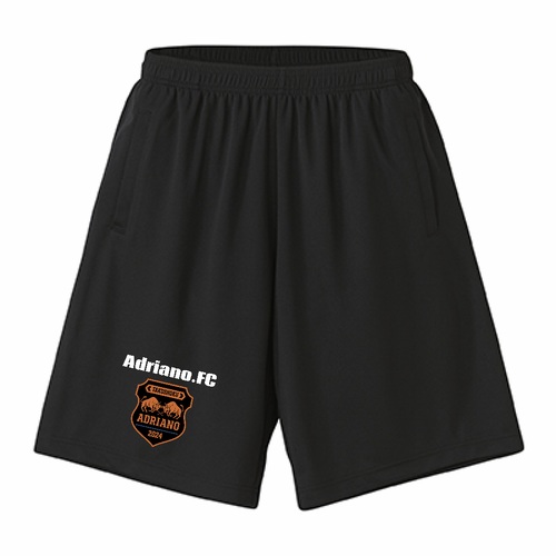 黒×オレンジの配色クール！サークルの情熱あふれるロゴ入りパンツ