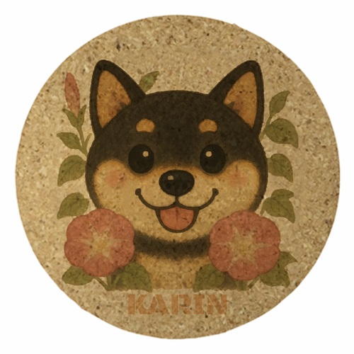 愛犬の似顔絵に癒される！オリジナルコースター