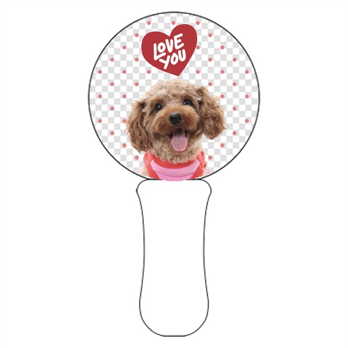 愛犬のペンライトでうちの子オタ活グッズ