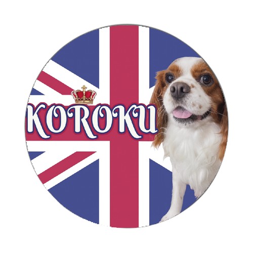 英国テイストがスタイリッシュ！愛犬の写真で作るオリジナル平丸缶