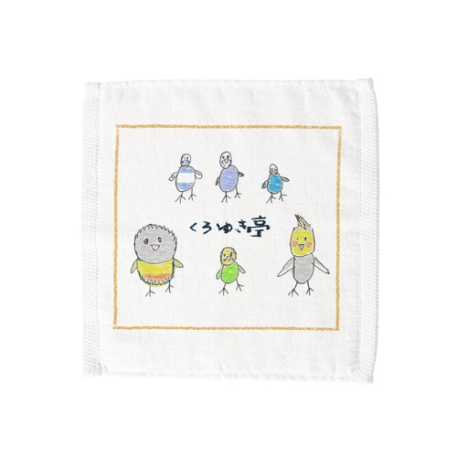 個人販売グッズに！手書きイラストのオリジナルハンドタオル作成