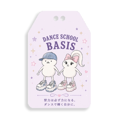 大阪府ダンススクールのお揃いお守りアクリルキーホルダー