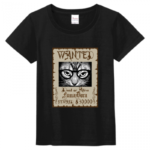 ユニークなデザイン！猫のオリジナルプリントTシャツ