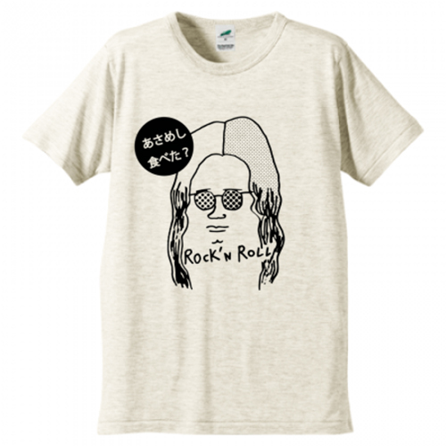 ミュージシャンのような似顔絵のオリジナルTシャツ
