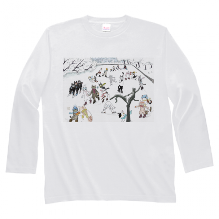 オリジナルイラストの長袖Tシャツ