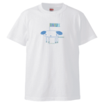 犬イラストのオリジナルTシャツ