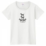 しまうまモチーフのオリジナルレディースTシャツ