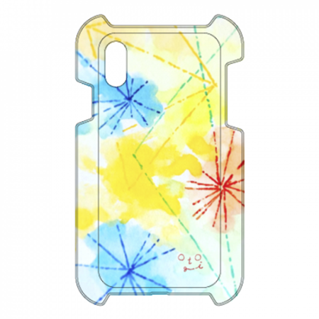 花火のような淡い色合いがステキなオリジナルiPhoneケース